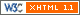 Valid XHTML 1.1